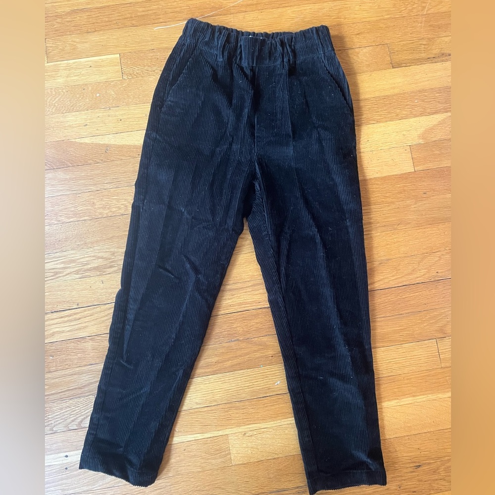 TOAST Gabi Corduroy Black Pants